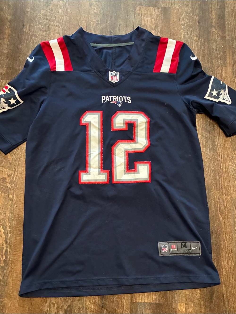 Nike Tom Brady #12 New England Patriots NFL Jersey Mens Medium Navy